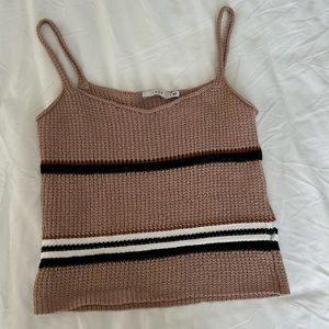 Knit Lush Striped Tank EUC Size S